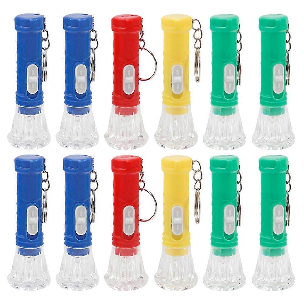 Plastic Mini Torch Keychain For Outdoor Use Emergency Situations 36 Pcs
