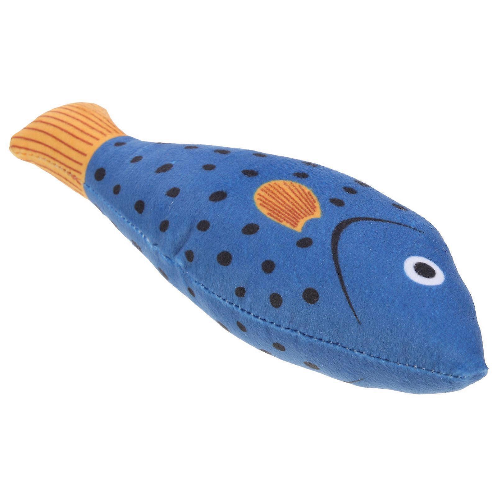 Fish Shaped Cat Toy Physical Exercise Stimulation Organic Catnip 20x8cm 1Pack