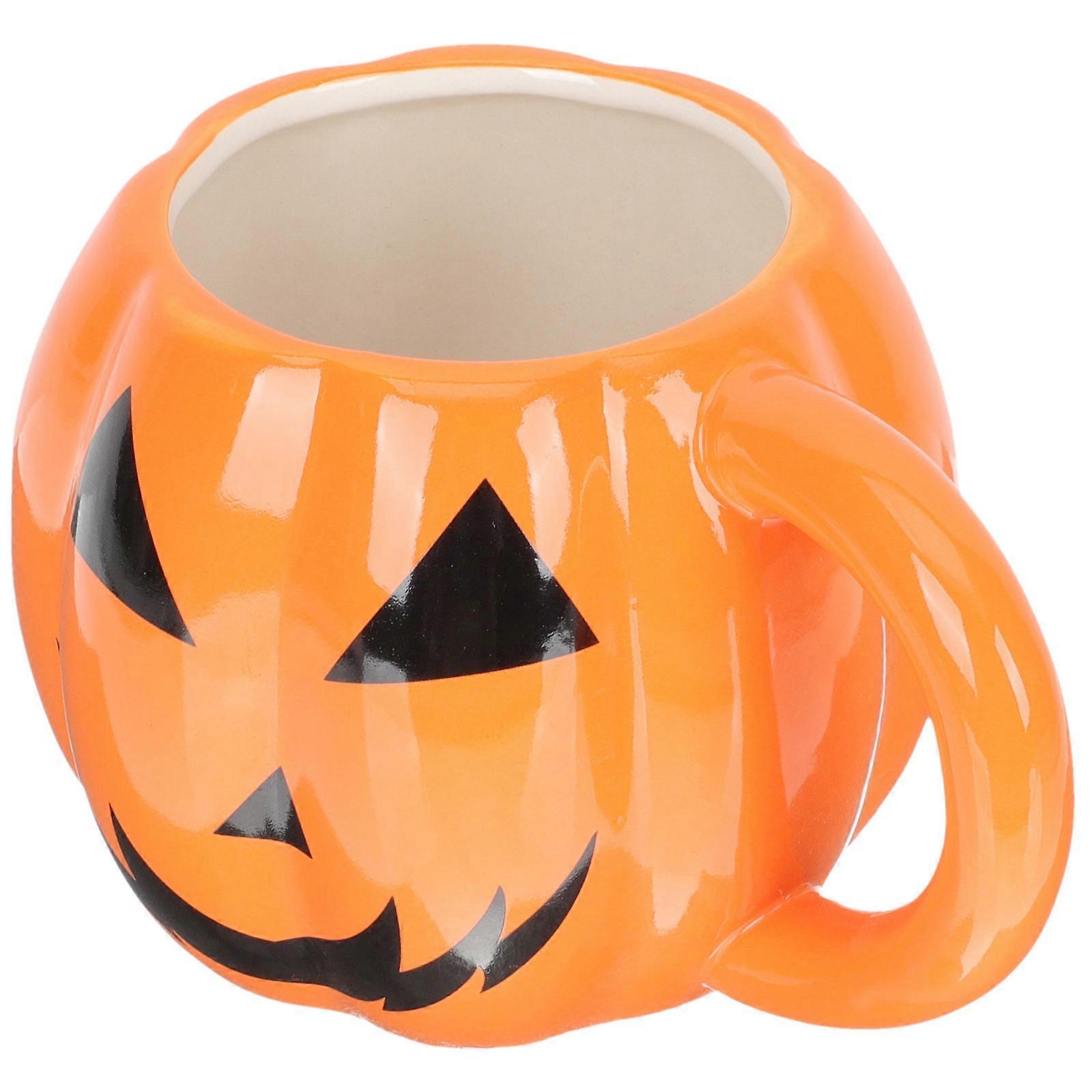 Orange Pumpkin Mug for Home Coffee Use with 3Pcs Ceramic Cups