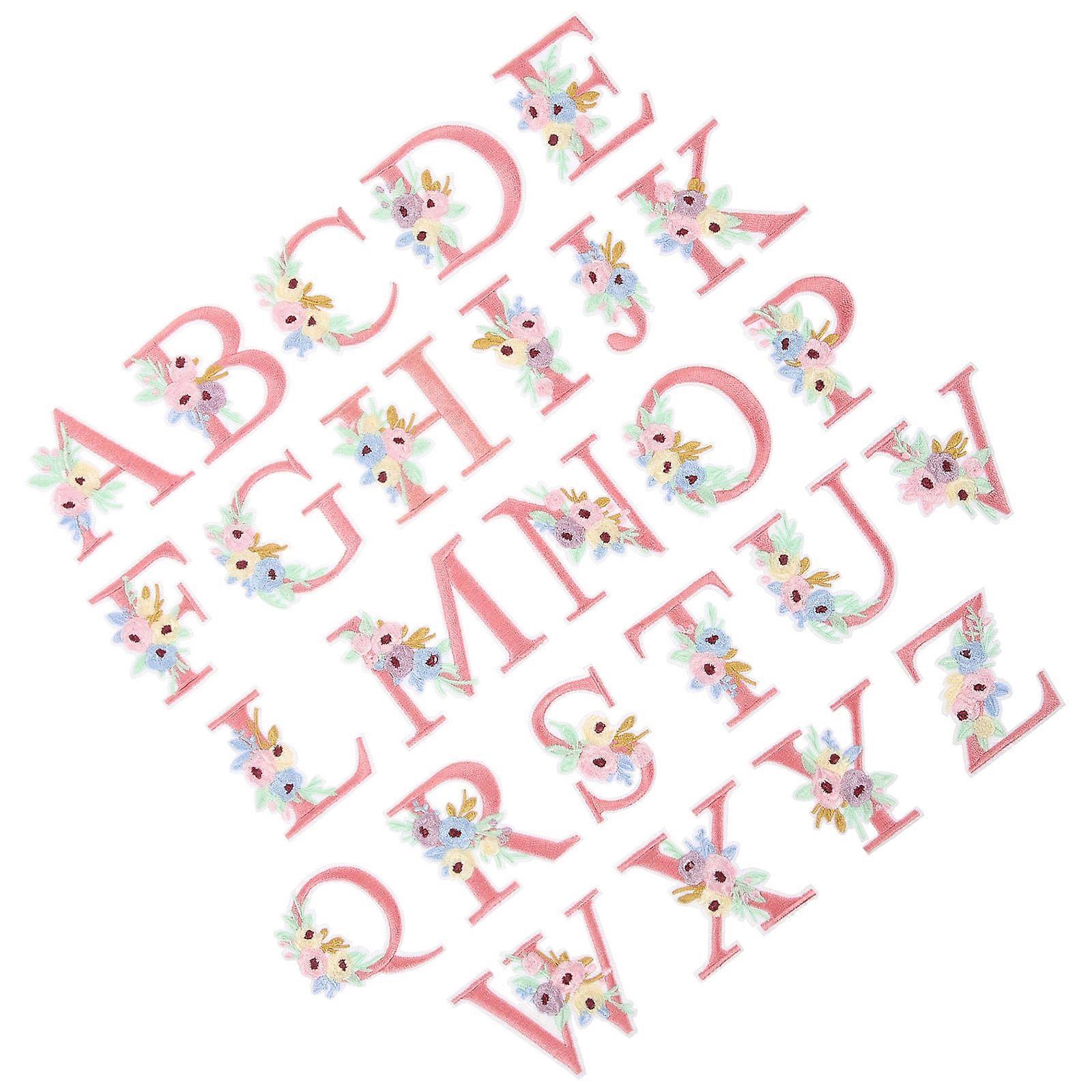 Multi-Function Clothes Patches 130 Pcs Hat Accessory Letter Shaped Daily Use 5x4.5cm Sewable