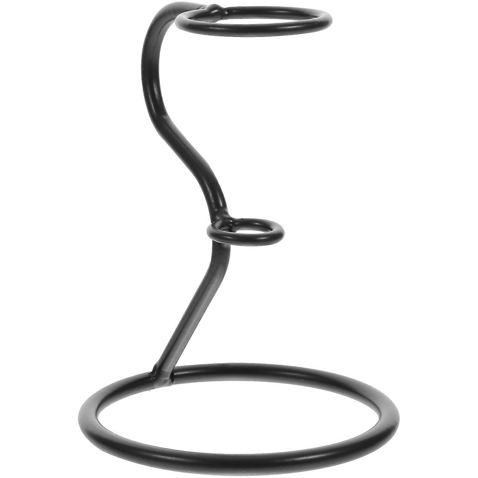 Ice Cream Cone Holder Stand Iron for Display Storage 5Pcs Black