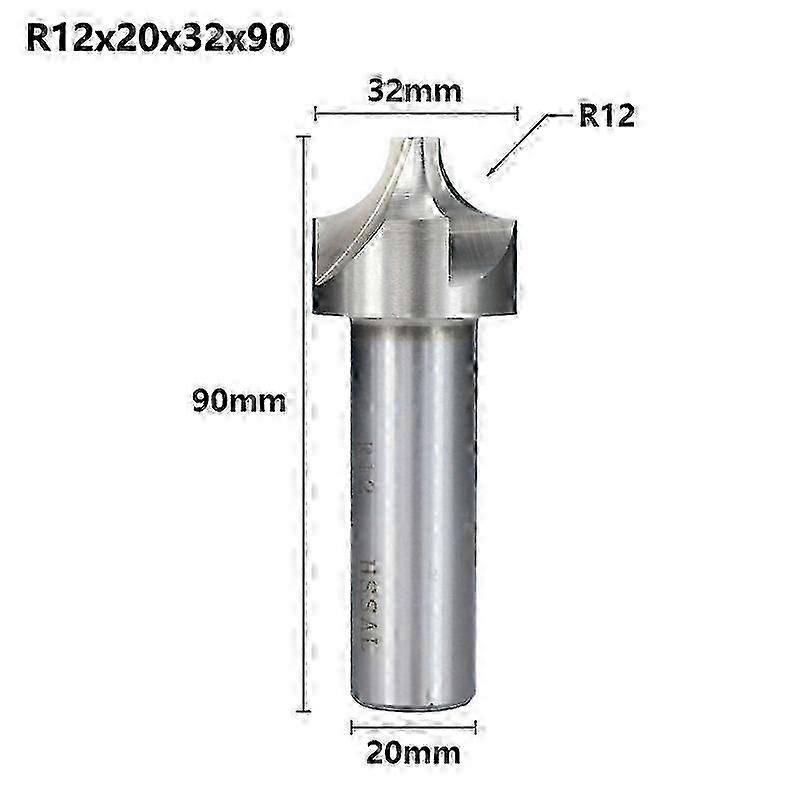 XCAN Corner Rounding End Mill R10-R12 HSS Radius Milling Cutter CNC Router Bit