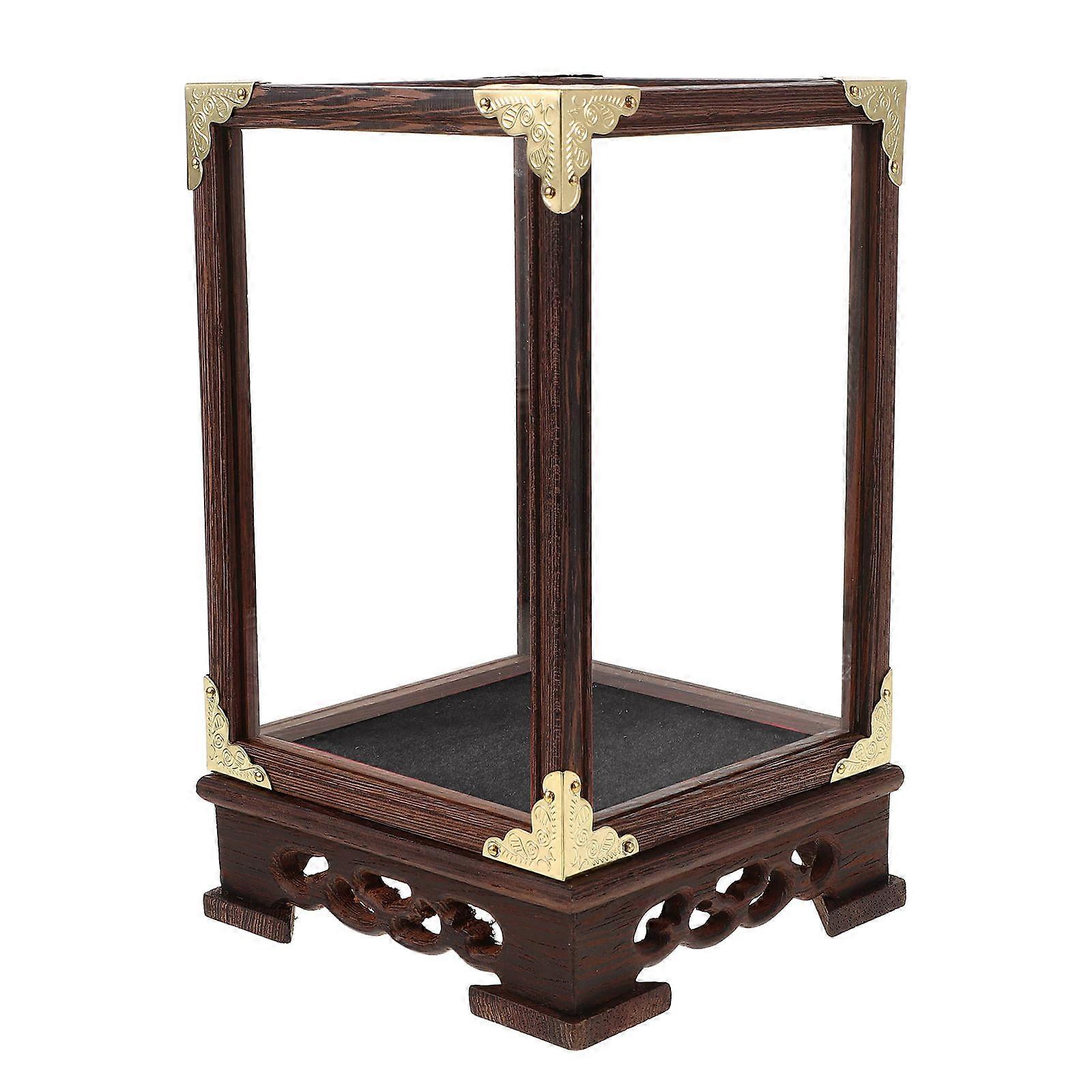 Transparent Display Case For Hobbyists Toys Black 21X12.80X12.80CM Storage 1Pack