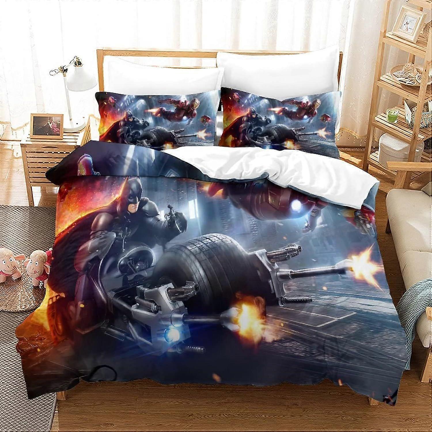 xzz718 Duvet Cover Iron Man Movie Poster Duvet Cover 140X200CM
