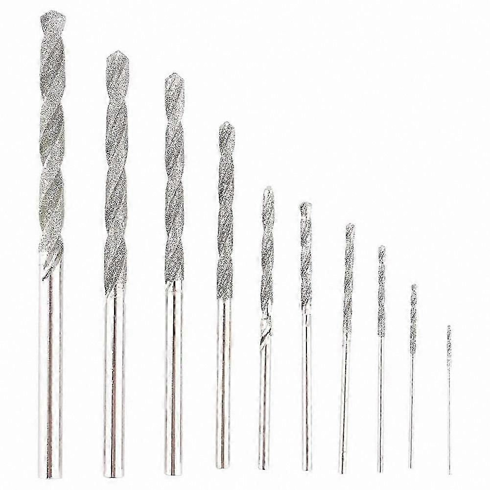 10-Pack Twist Tip Diamond Drill Bits for Heavy Duty Projects Mini Size