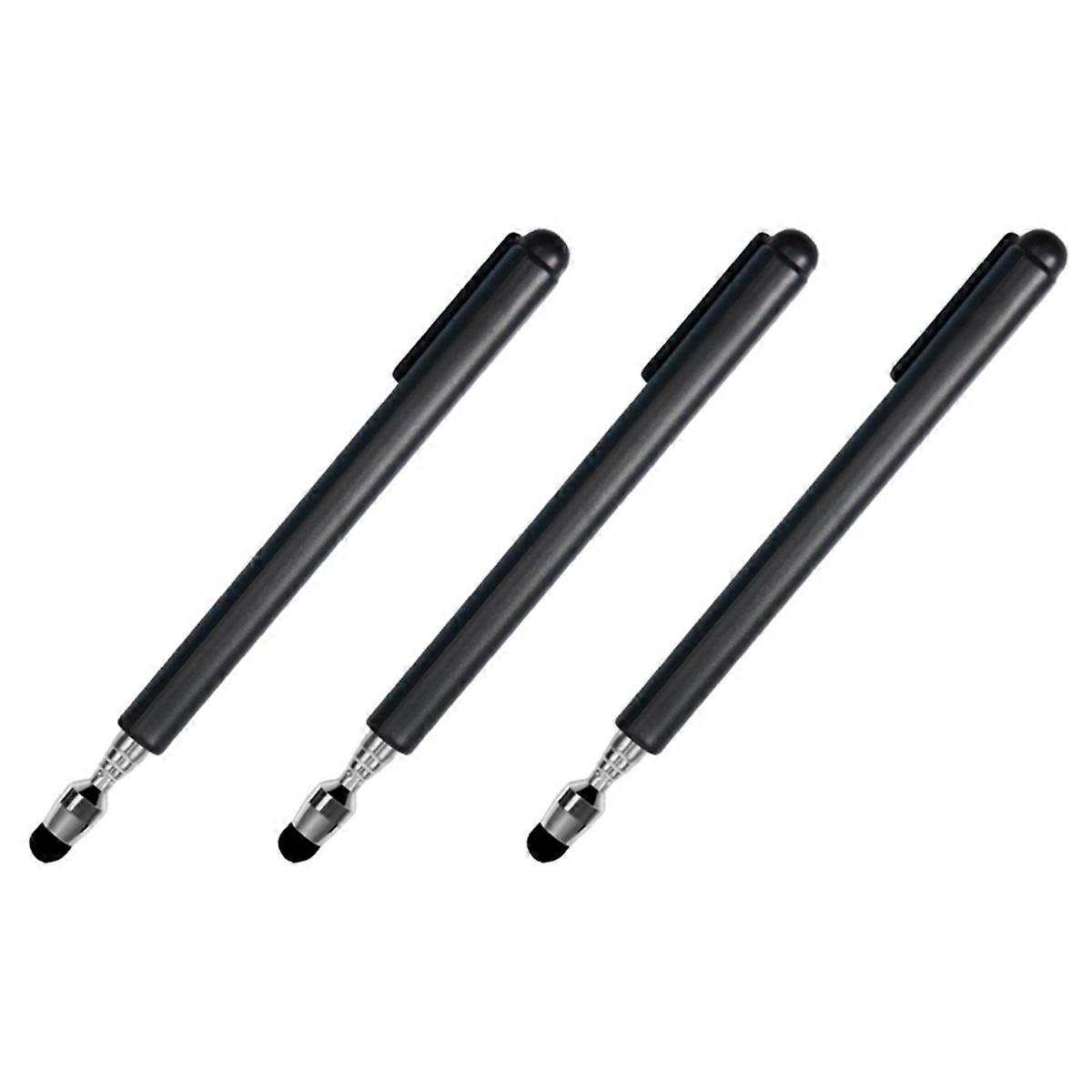Universal Telescopic Stylus Pen for Touch Screens,(Black)