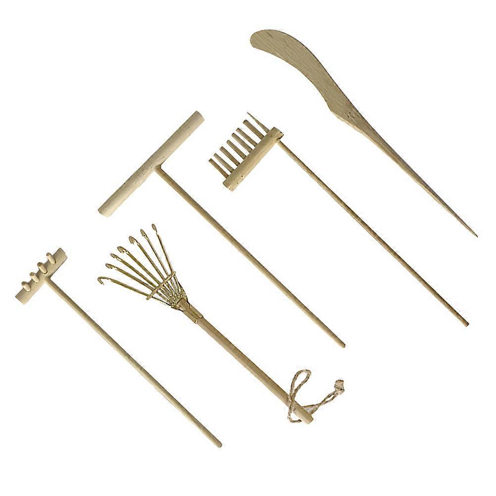 Sand Smoothing Rake Micro Decoration for Stress Relief 20Pcs Set