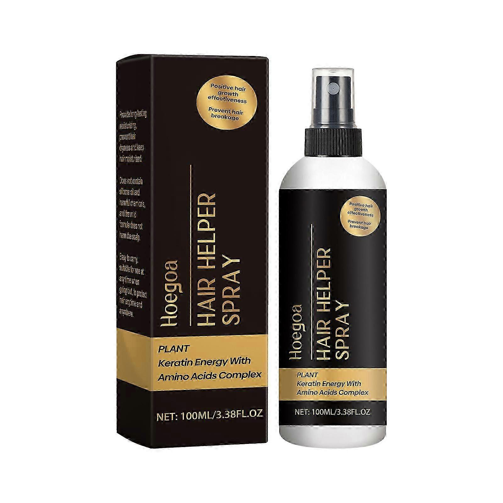 Hoegoa栄養ヘアケアスプレー栄養毛包保護髪栄養頭皮水分補給ソフトヘアスプレー