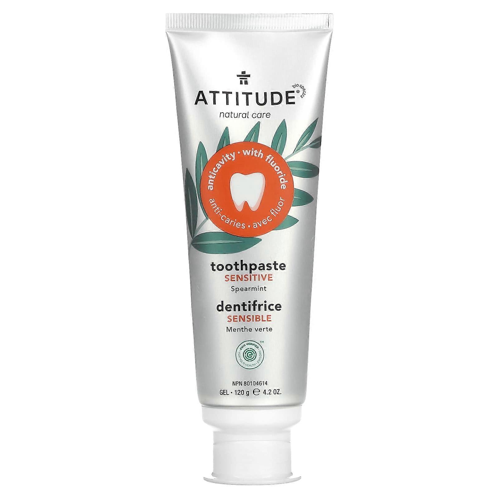 Sensitive Toothpaste Gel, Spearmint, 4.2 oz  (120 g)