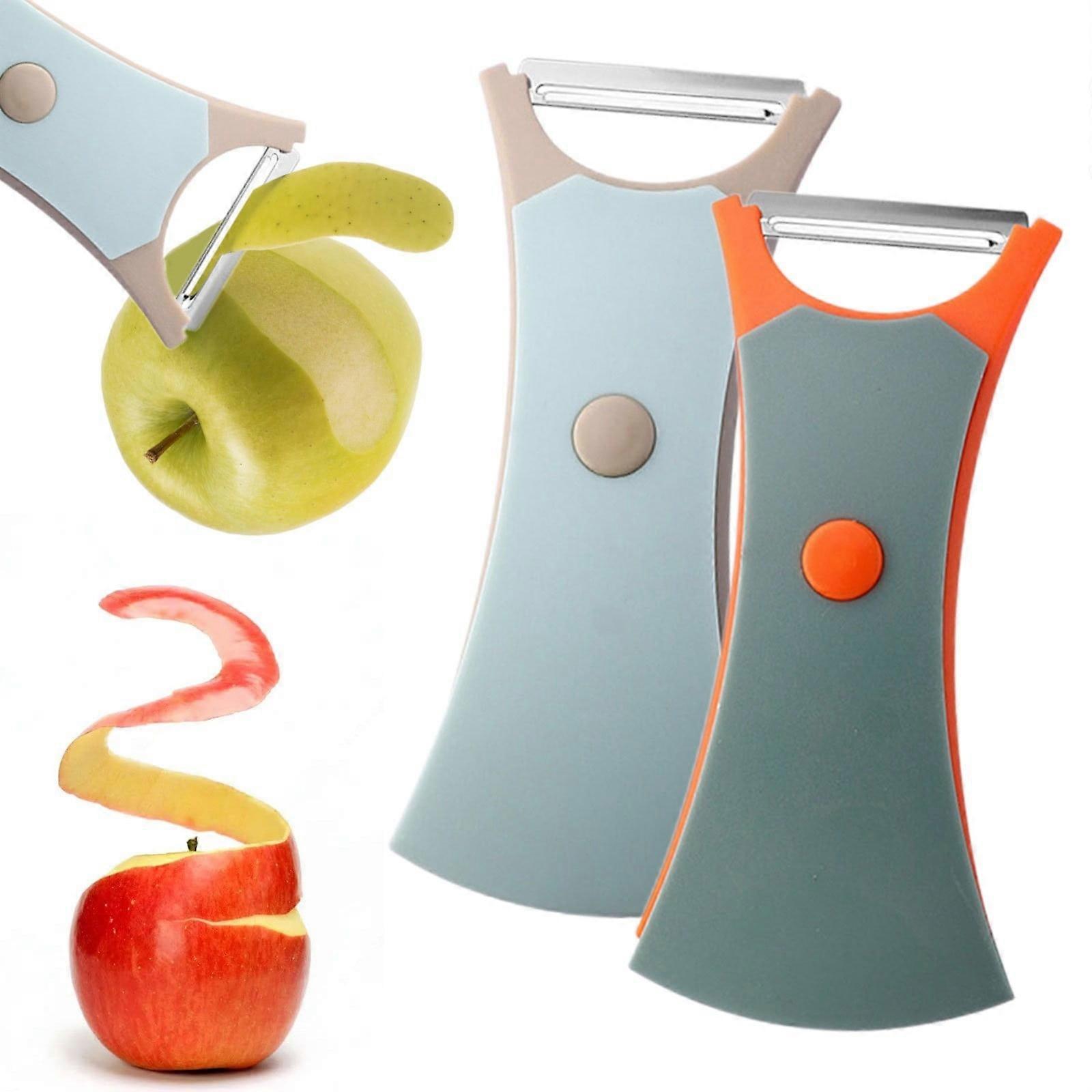 Two in One Melon & Fruit Peeler, Multi Functional Peeler for Kitchen, compatible with Household Use, Rotating Storage