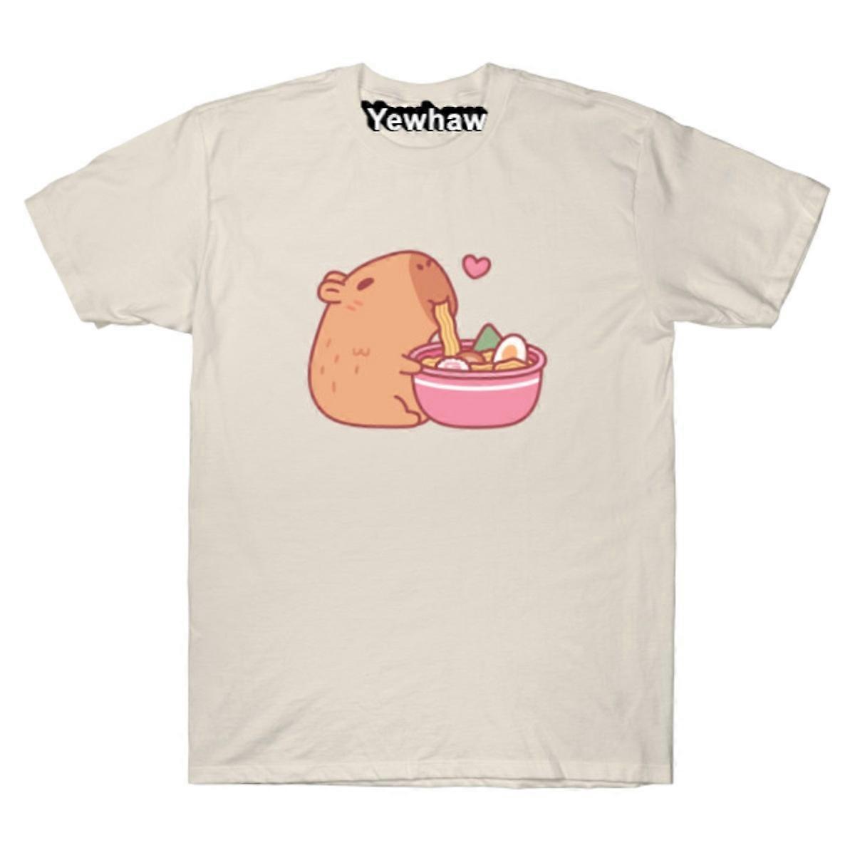 Cute Capybara Eating Ramen T-shirt