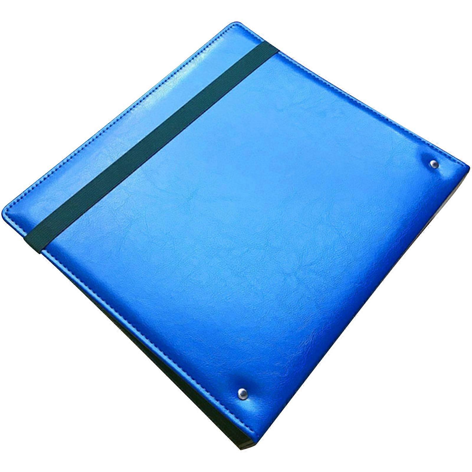 Clipboard File Folder Nursing Clipboard with Elastic Band 3 Rings Binder File Holder File Document Binder for Office  Royal blue strapless