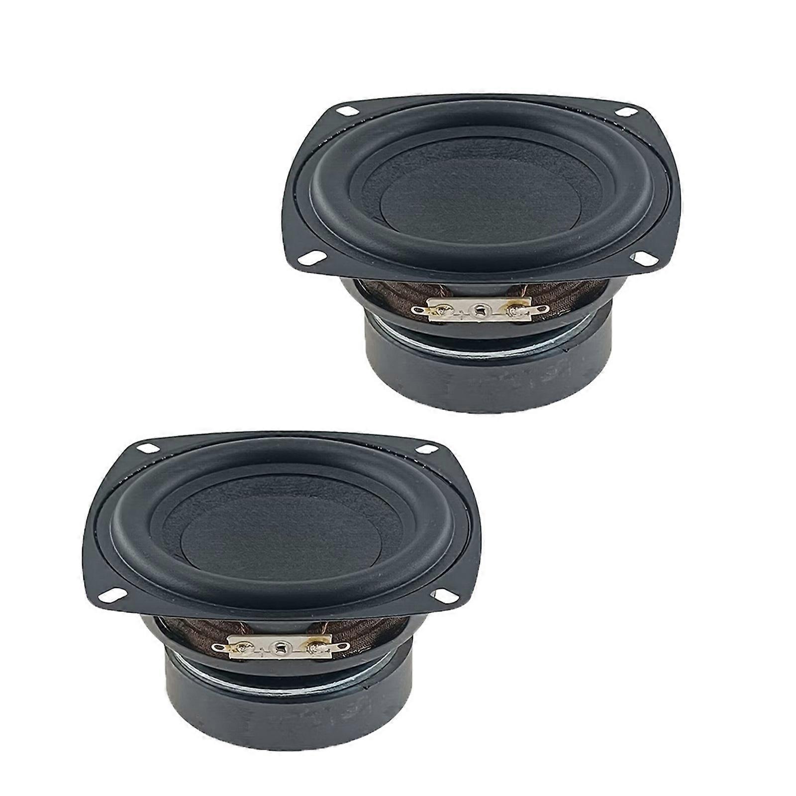 1Set 4inch Full Frequency Speaker Perfect for DIY Projects Low Frequency Subwoofer Loudspeaker Tweeters Multicolor