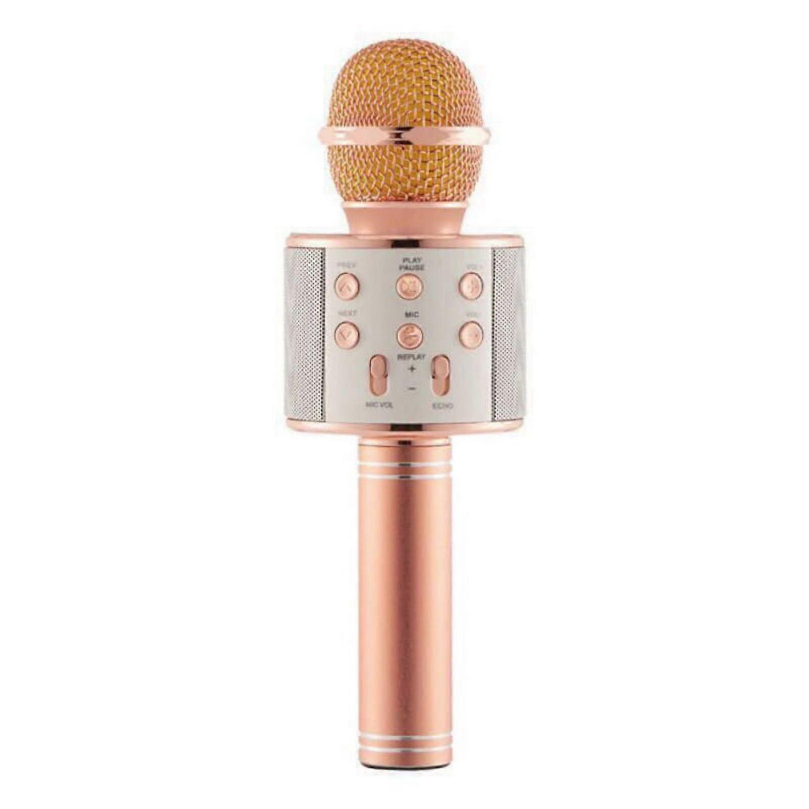 Wireless Bluetooth Karaoke Microphone 3-in-1 Portable Speaker Mic, compatible with iPhone/Android/compatible with iPad/compatible with Sony/PC/All