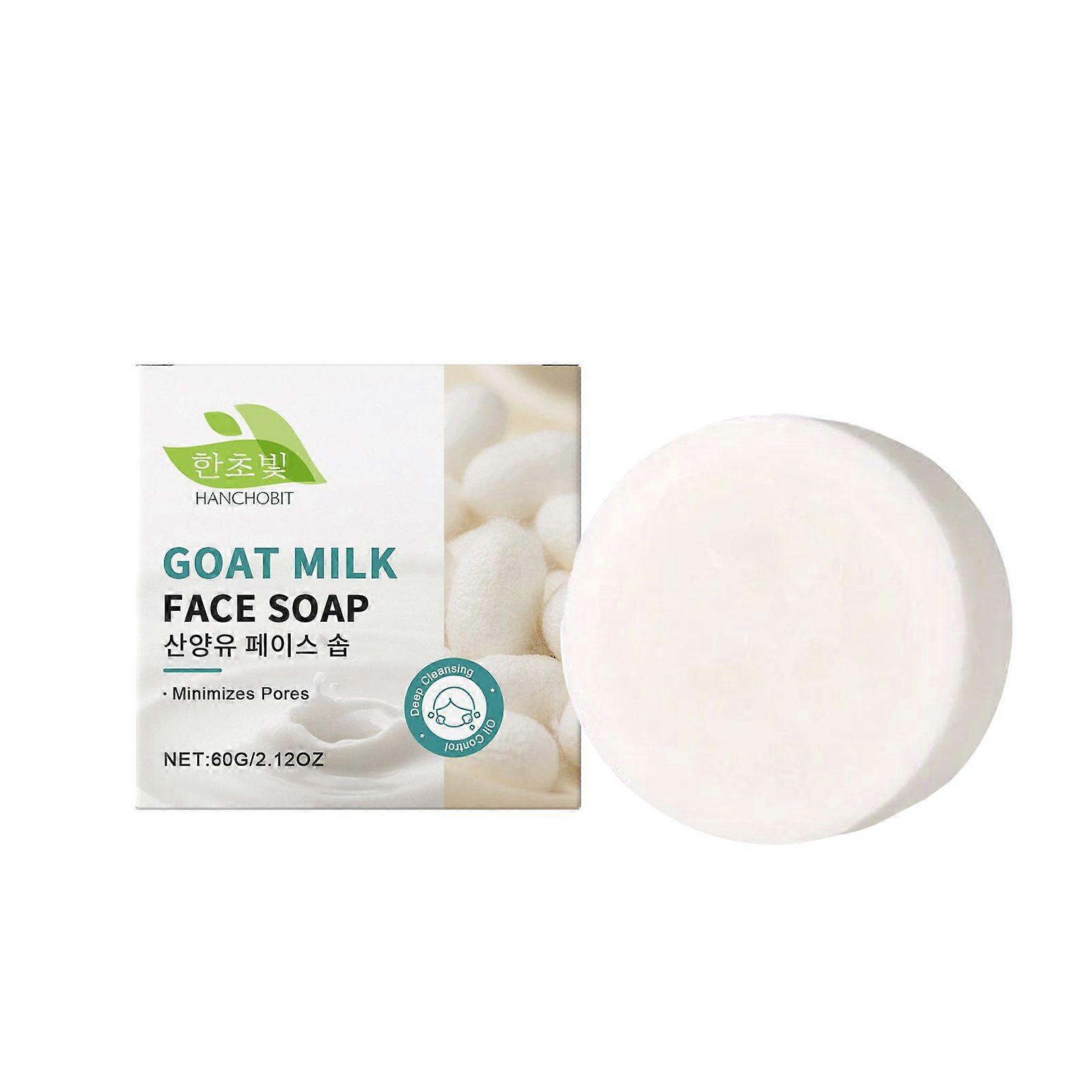 Hanchobit Goat Milk Cleansing Soap Coconut Oil Deep Cleansing And Improving Facial Skin Gentle Formula