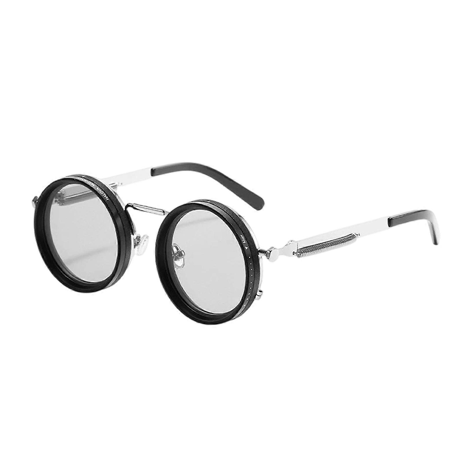 Adjustable Tint Sunglasses, 1-9 Gears Round Polarized Nd Filter Lenses For Mens