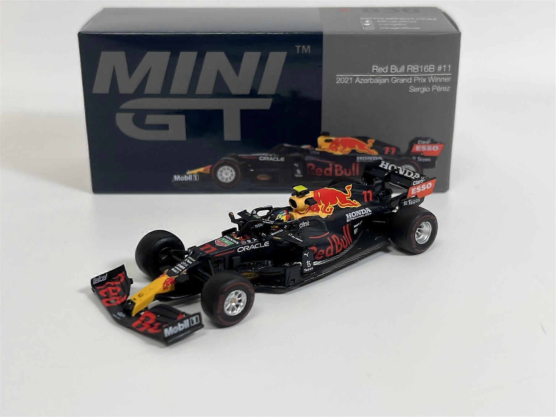 Sergio Perez Red Bull RB16B #11 2021 Azerbaijan GP Winner 1:64 Mini GT MGT00836L