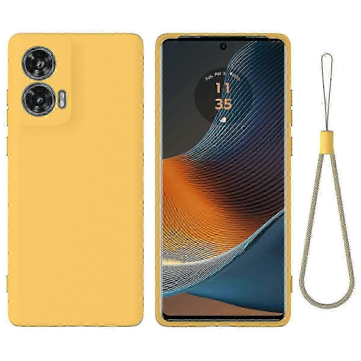 Solid Color Liquid Silicone Dropproof Full Coverage Phone Case