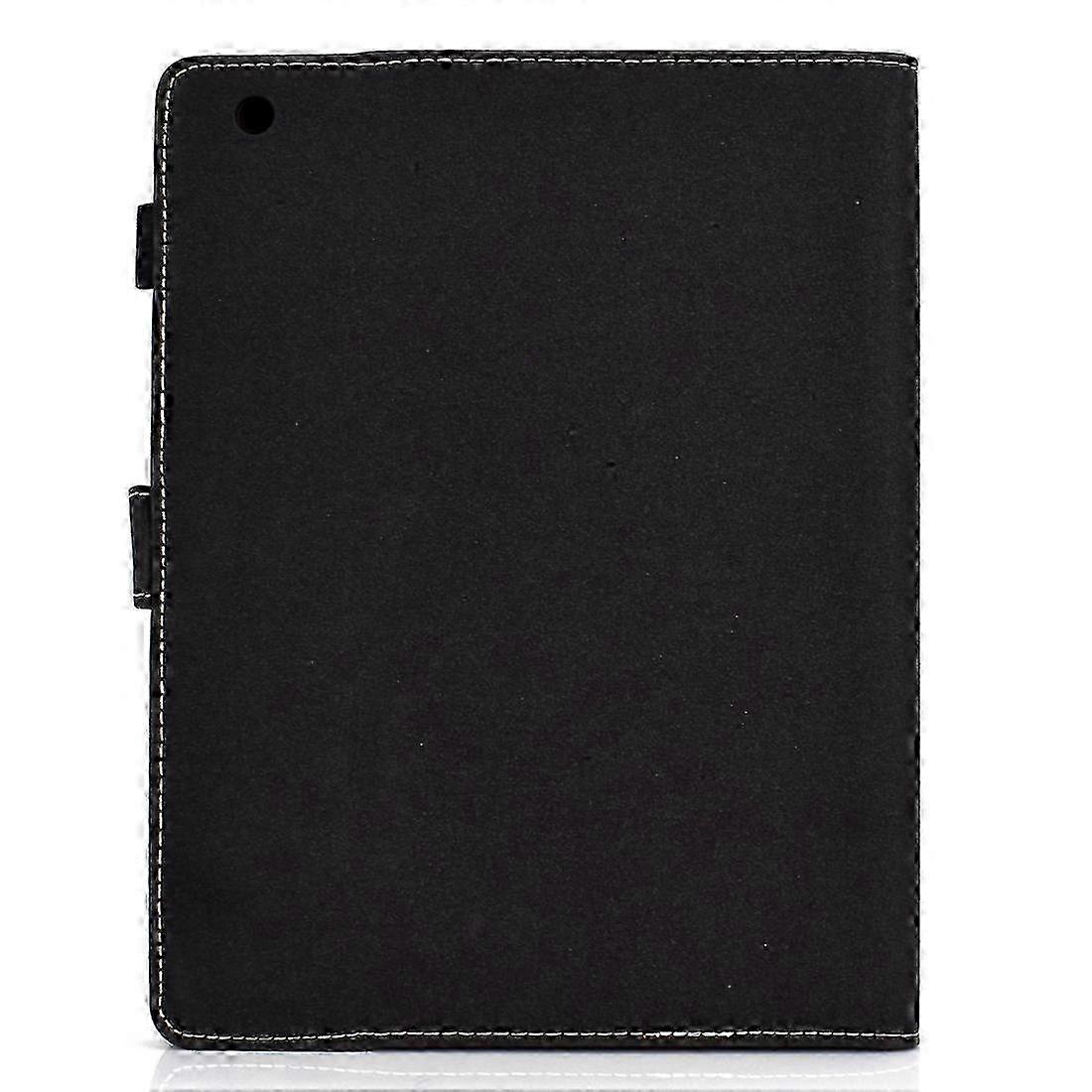 For iPad 4 / 3 / 2 Solid Color Tablet PC Universal Magnetic Horizontal Flip Leather Case with Card Slots & Holder
