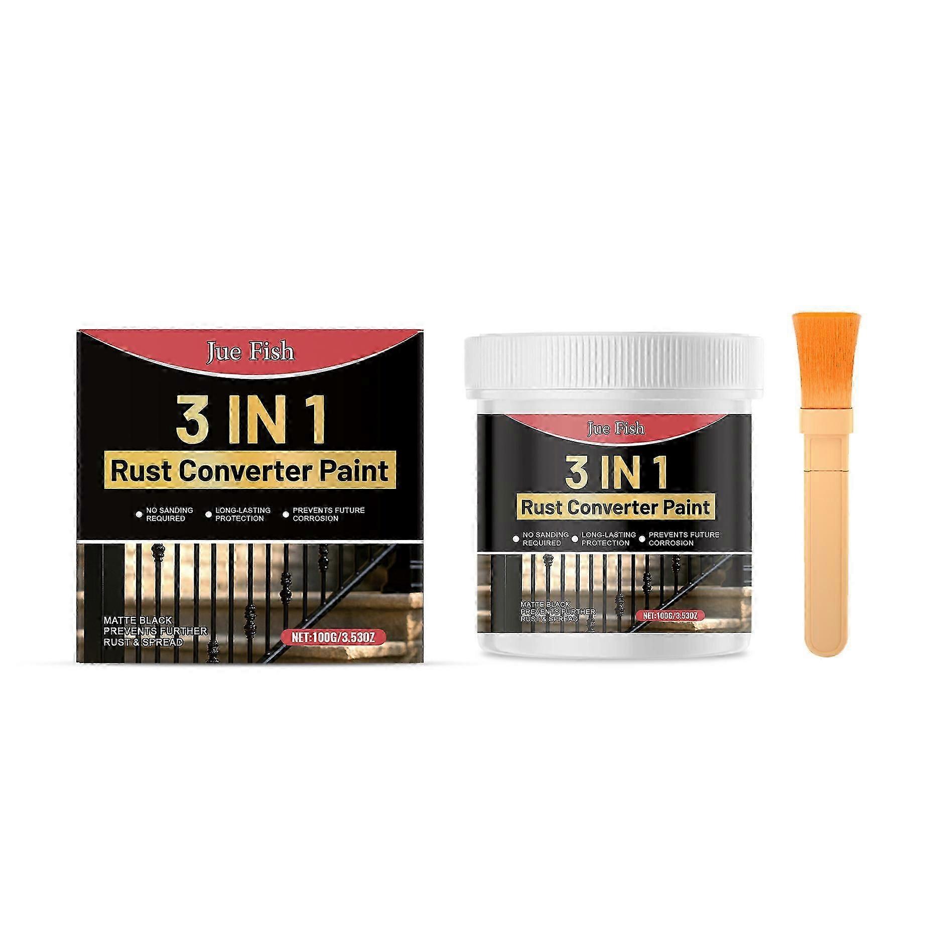 Jue Fish Anti-Rust Primer Water-Based Metal Anti-Rust Primer Waterproof Deep Anti-Rust Anti-Corrosion Primer