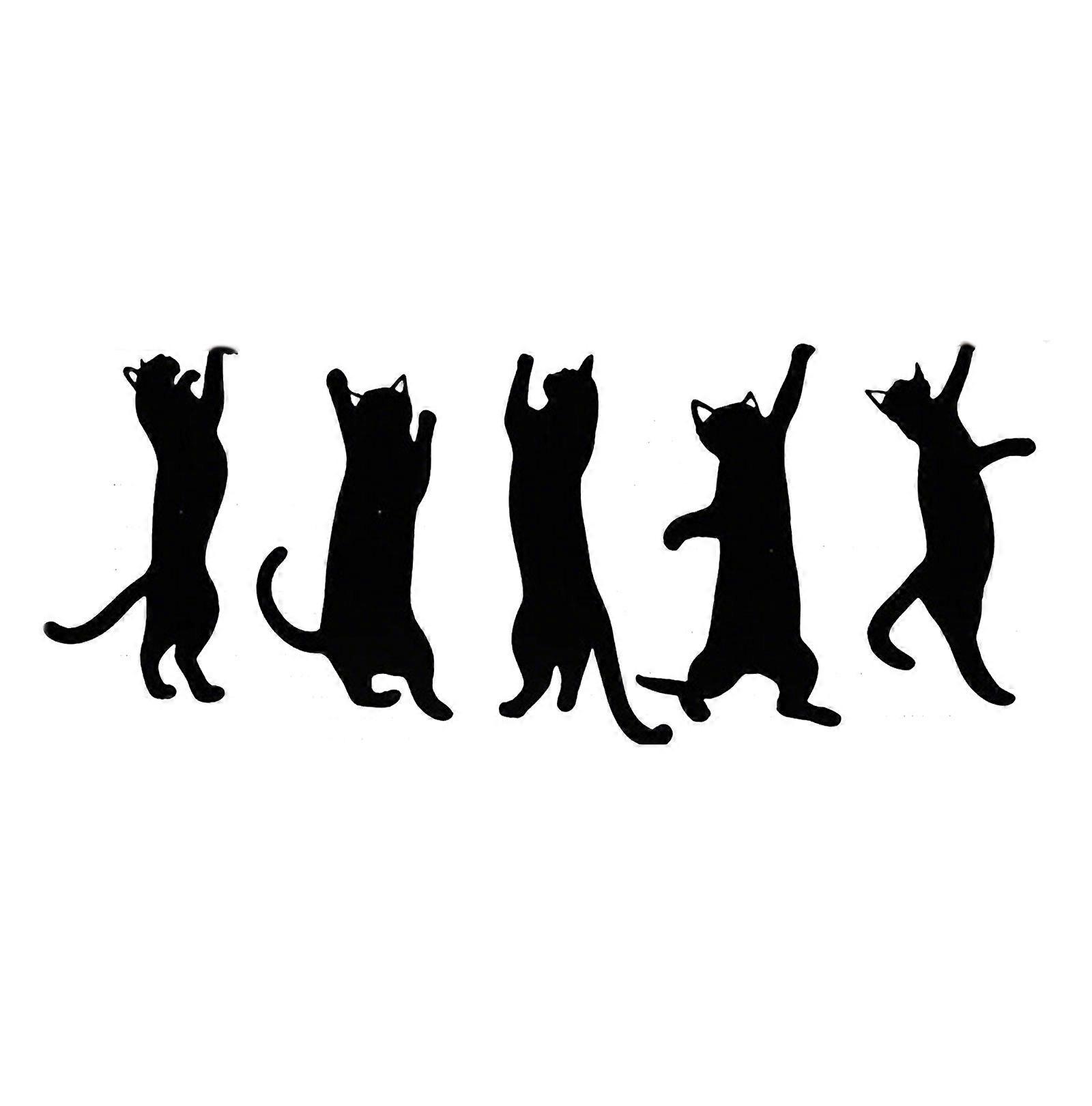 Set of 5 Artistic Feline Page Holders Rustproof Metal Craft Practical Reading Accessories Iron Bookmarks Collection Set Multicolor