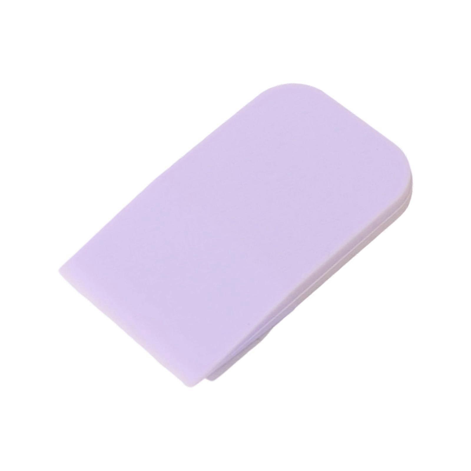 Silicone Flat Cosmetic Brush For Precise Application Easy Maintenance Nonabsorbent Skin Friendly Makeup Tool Multicolor