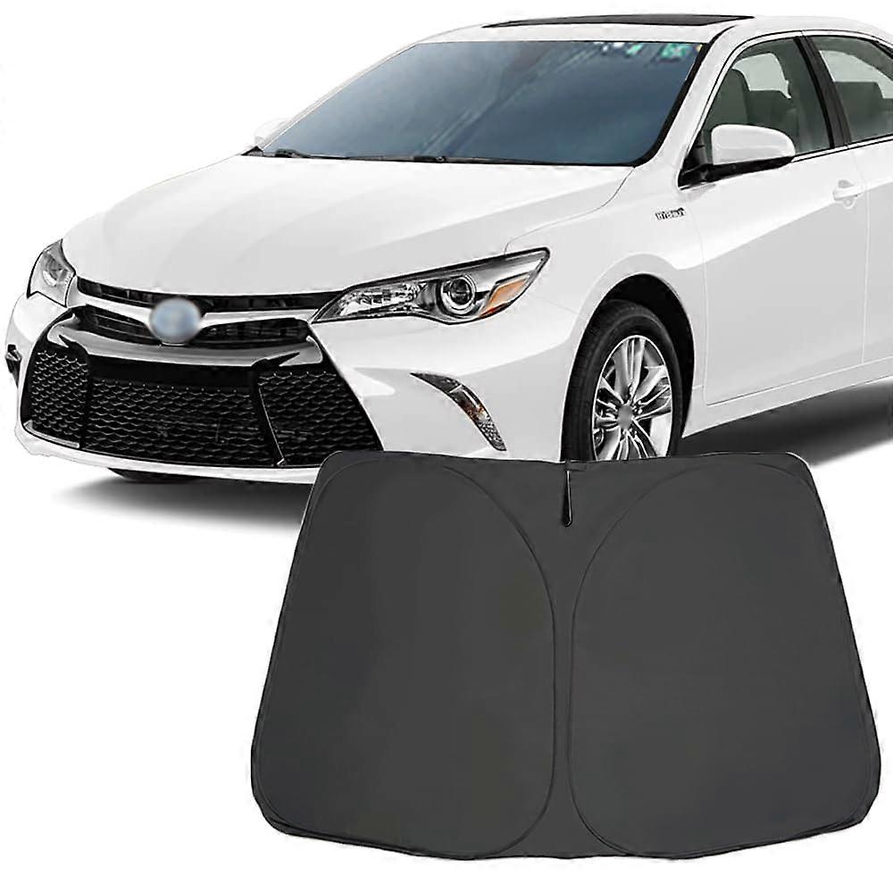 Car Windshield Sun Shade Foldable UV Protector for Camry 20132017 Silver Black
