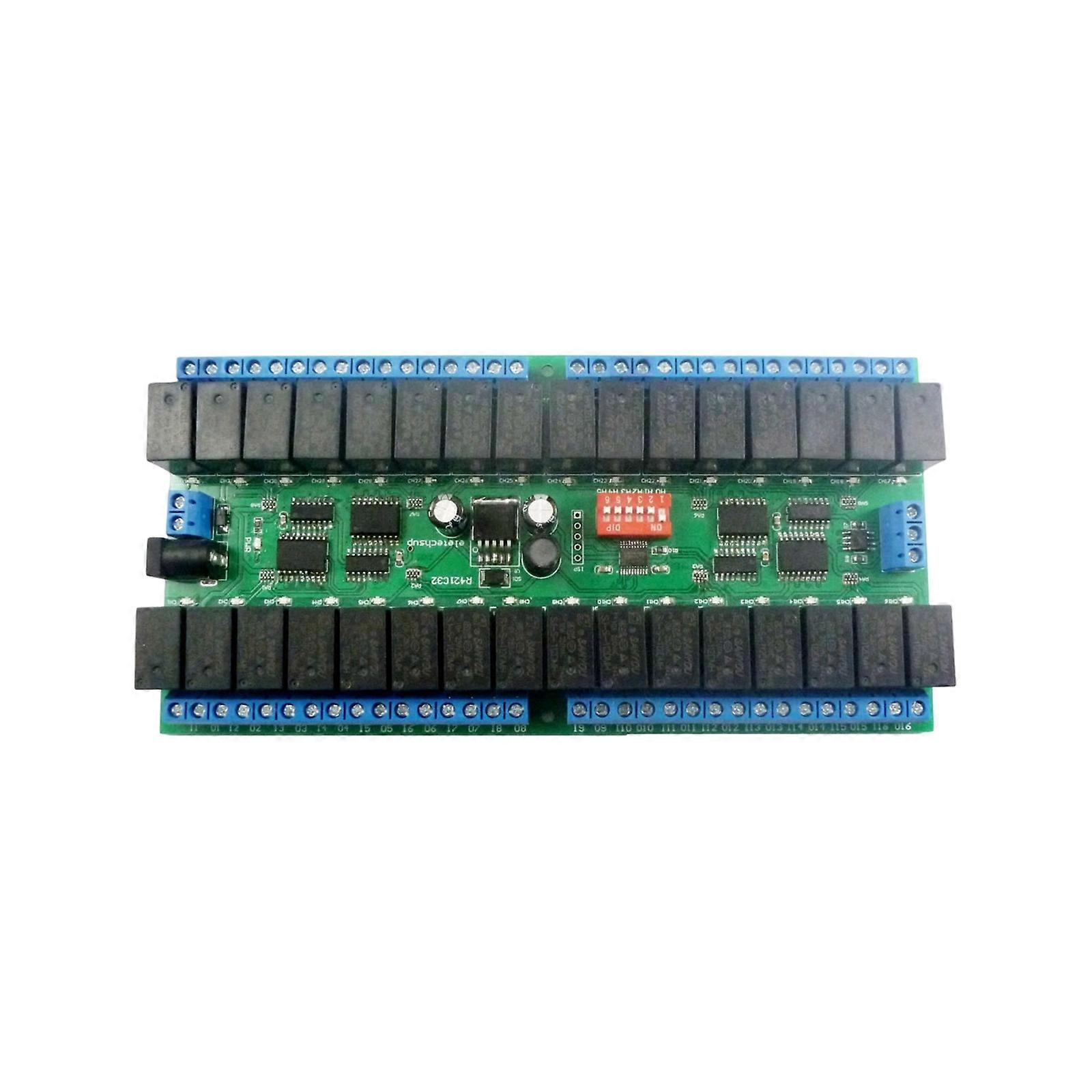 12V Endüstriyel 32 Kanallı Modül Modbus RTU RS485 PLC Programlama Ev Entegrasyonu Çok Renkli Geliştirme Kartı