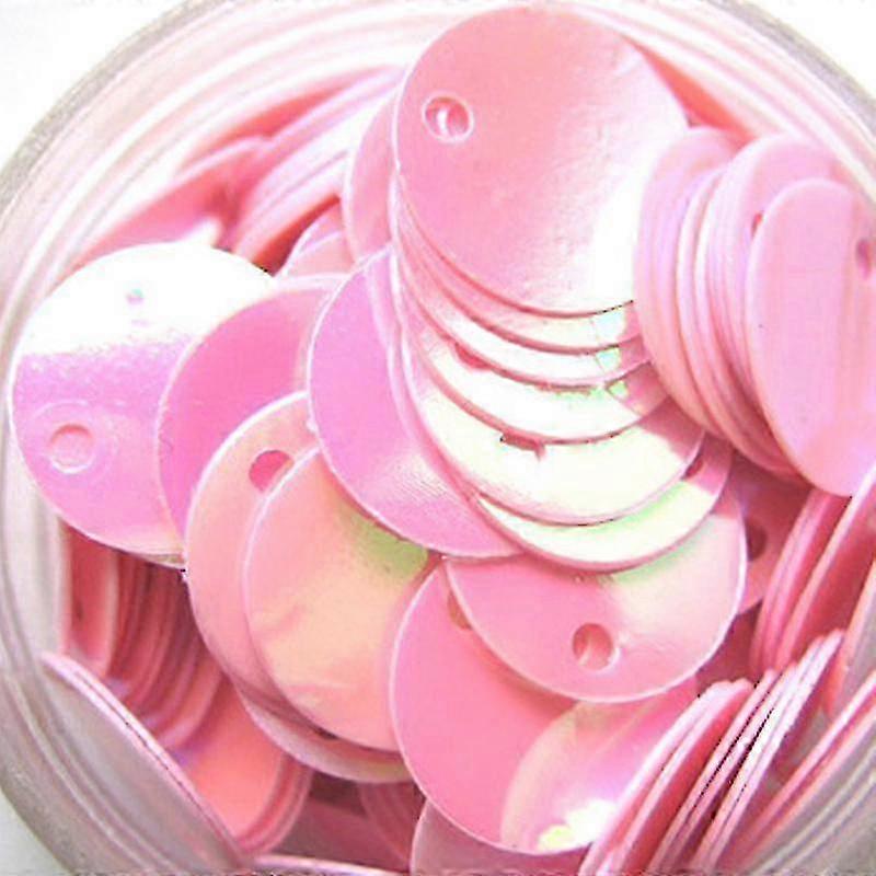 Módní Paillettes Flitry Volné DIY Kulaté 16mm Modré Lesklé Šicí Řemeslo