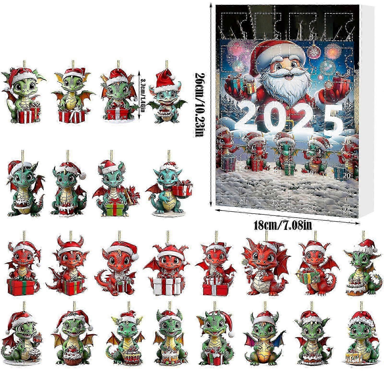 Dragon Theme Advent Calendar for Christmas - 24 Day Countdown Surprise