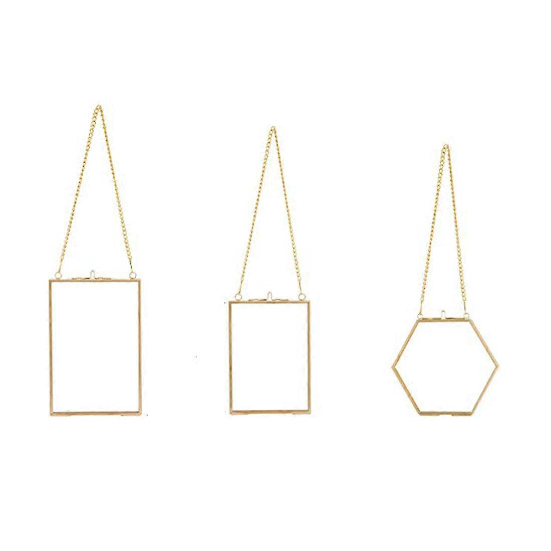 3 Packs Pressed Flowers Glass Frames- DIY Artwork Display Frames