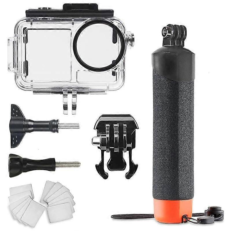 For DJI Action 5 Pro/4/3 Waterproof Diving Case with Buoyancy Float Stick Kit