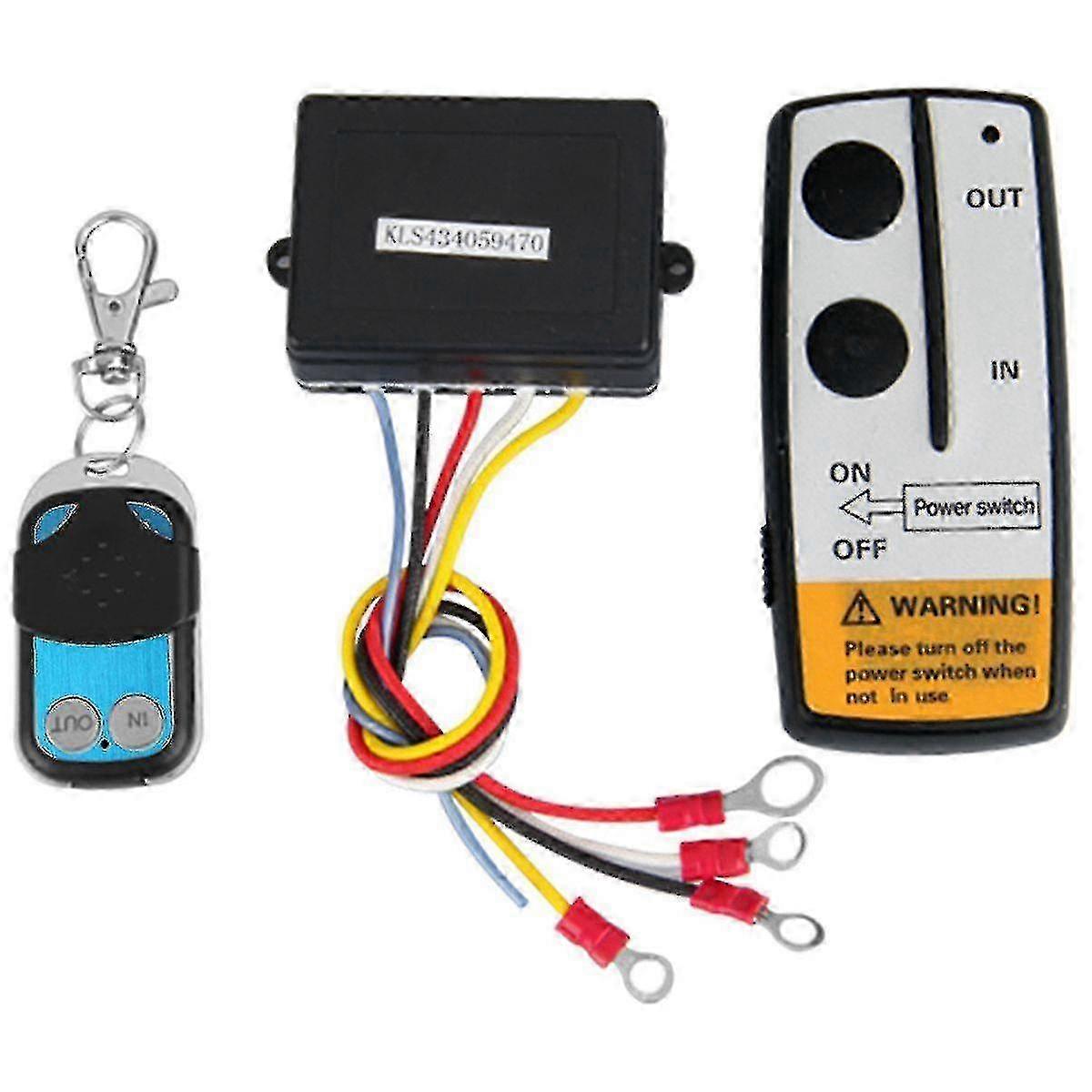 12volt wireless remote control set for truck winch 50ft waterproof