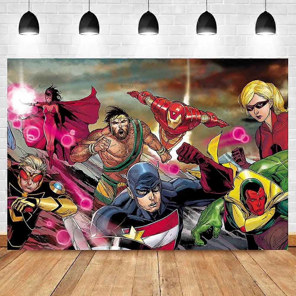 New Avengers Iron Man Thor Party Decoration Banner