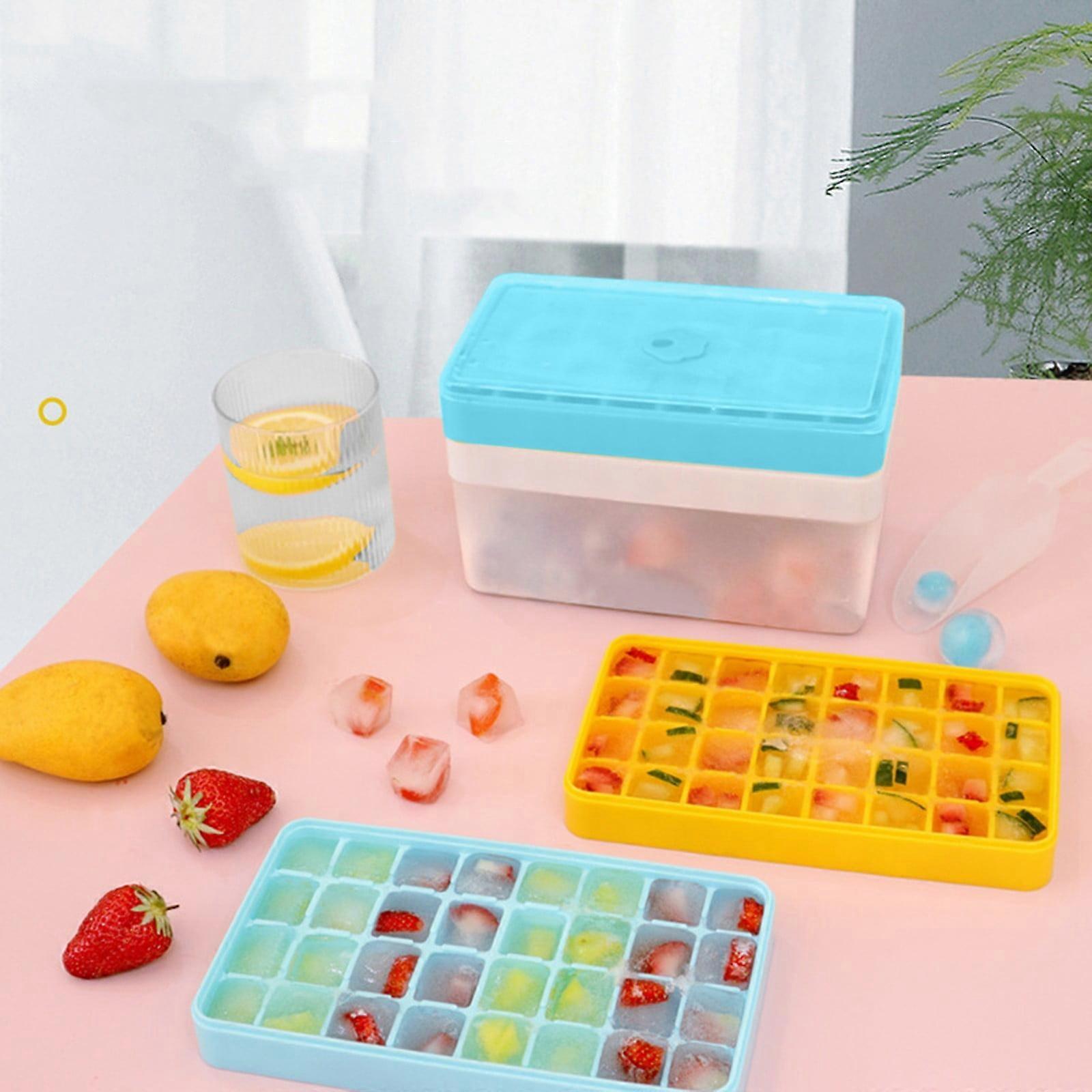 Press Out The Ice Large Capacity Ice Cube Ice Box Household Press Ice Box Ice Storage Box
