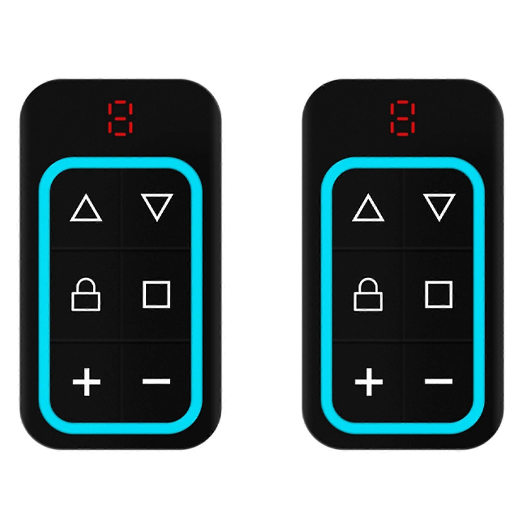 2X 8CH Multi Frequency Garage Door Remote Control 270-868MHZ RF Copy Automatically Identify Frequency Blue