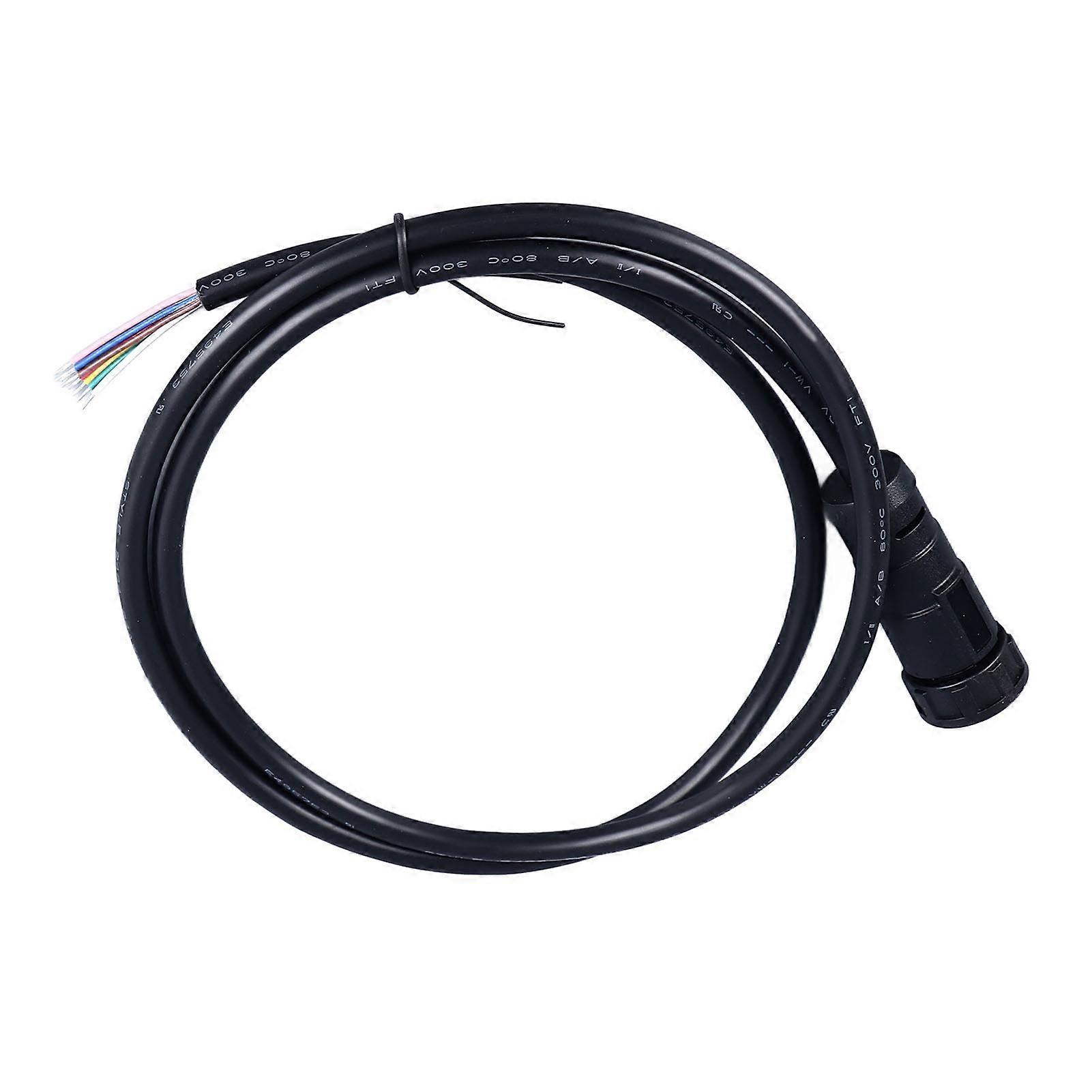 24AWG 1m Length IP67/68 Waterproof 8 Core Connector Aviation Socket Electrical Cable E13