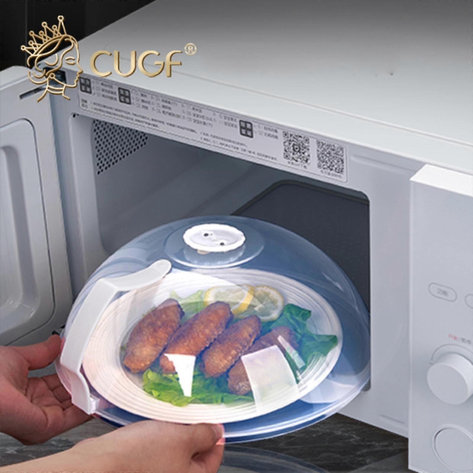 2 Pack Microwave Splatter Cover Compatible with Giyblacko, Transparent Lid with Handle & Adjustable Vents, Keeps Oven Clean