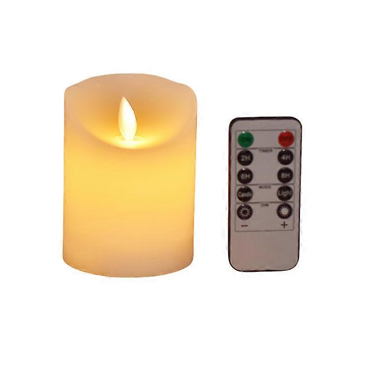 Vela LED, parpadeante sin llama con control remoto