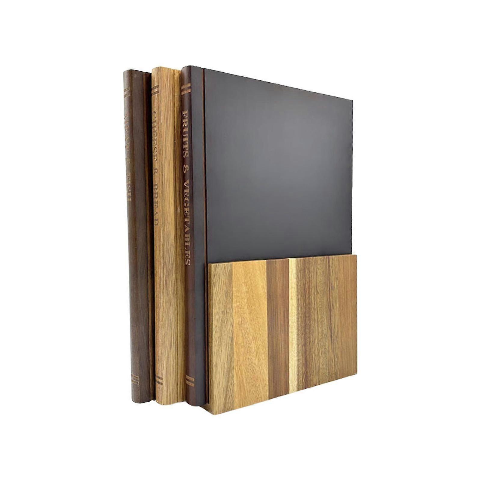 Buch-Schneidebrett-Set, Schneidebretter, die wie Bücher aussehen, Massives Walnuss-Schneidebrett-Buch-Set mit Ständer, Buchförmiges Schneidebrett Ihr Schneidebrett
