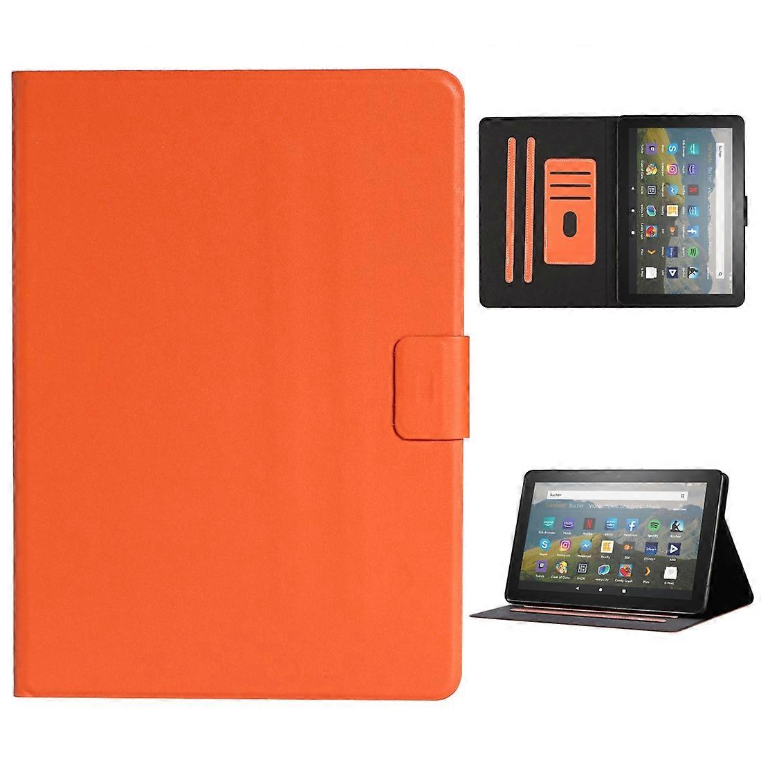Solid Color Horizontal Flip Leather Case with Card Slots & Holder & Sleep / Wake-up Function For Amazon Kindle Fire HD 8 2020