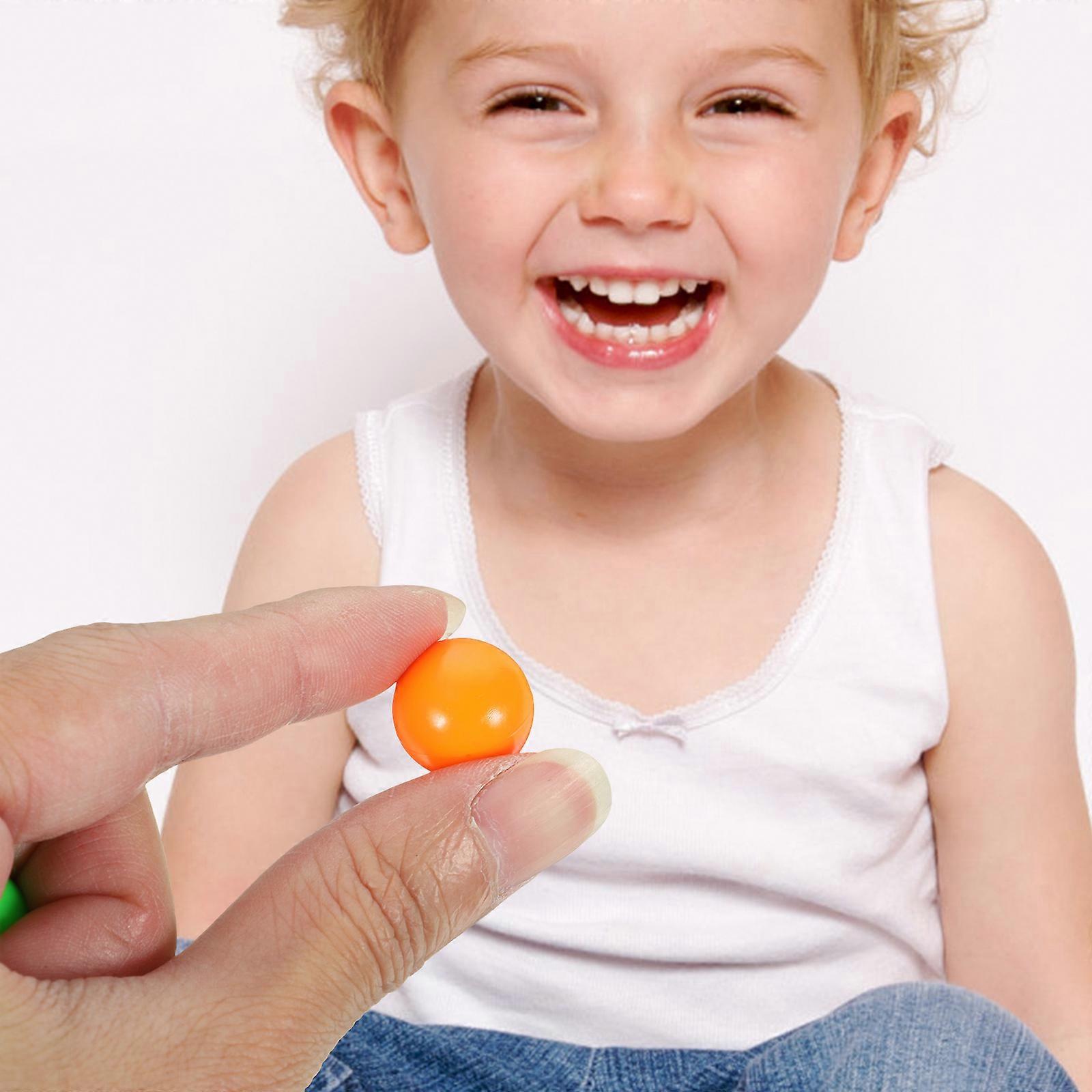 About 120pcs Game Replacement Balls Plastic Colorful Games Beads Game Toy (Random Color)