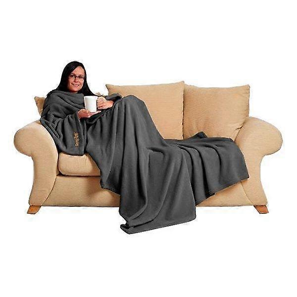 Snug Rug Deluxe Snuggie blanket with sleeves grey