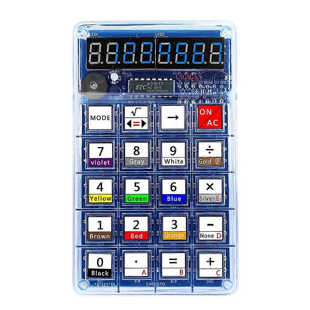 DIY Electronic Kits LED Digital Tube Calculators 51 Microcontroller Control Resistance Conversion Soldering Projects A