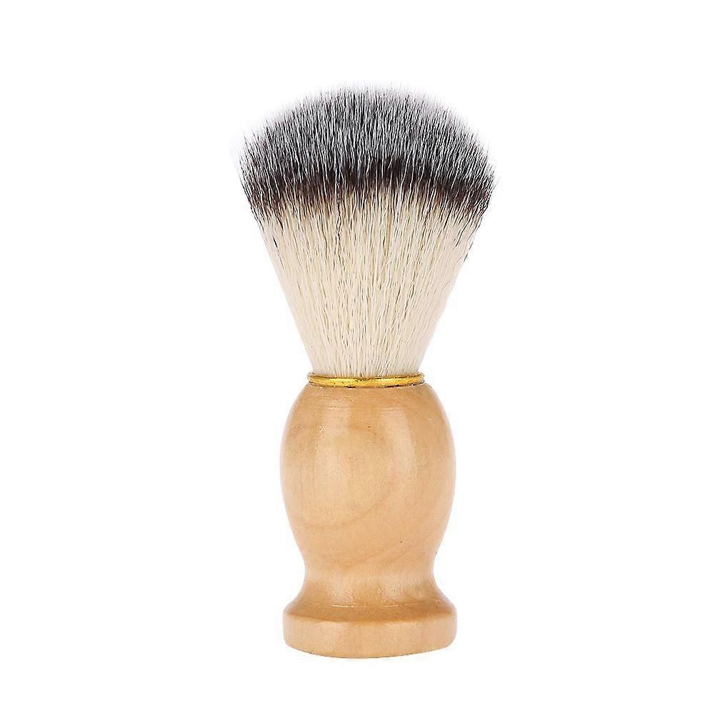 Synthetic Shaving Brush with Wooden Handle for Men Soft Bristles Comfortable Shave Barber Tool