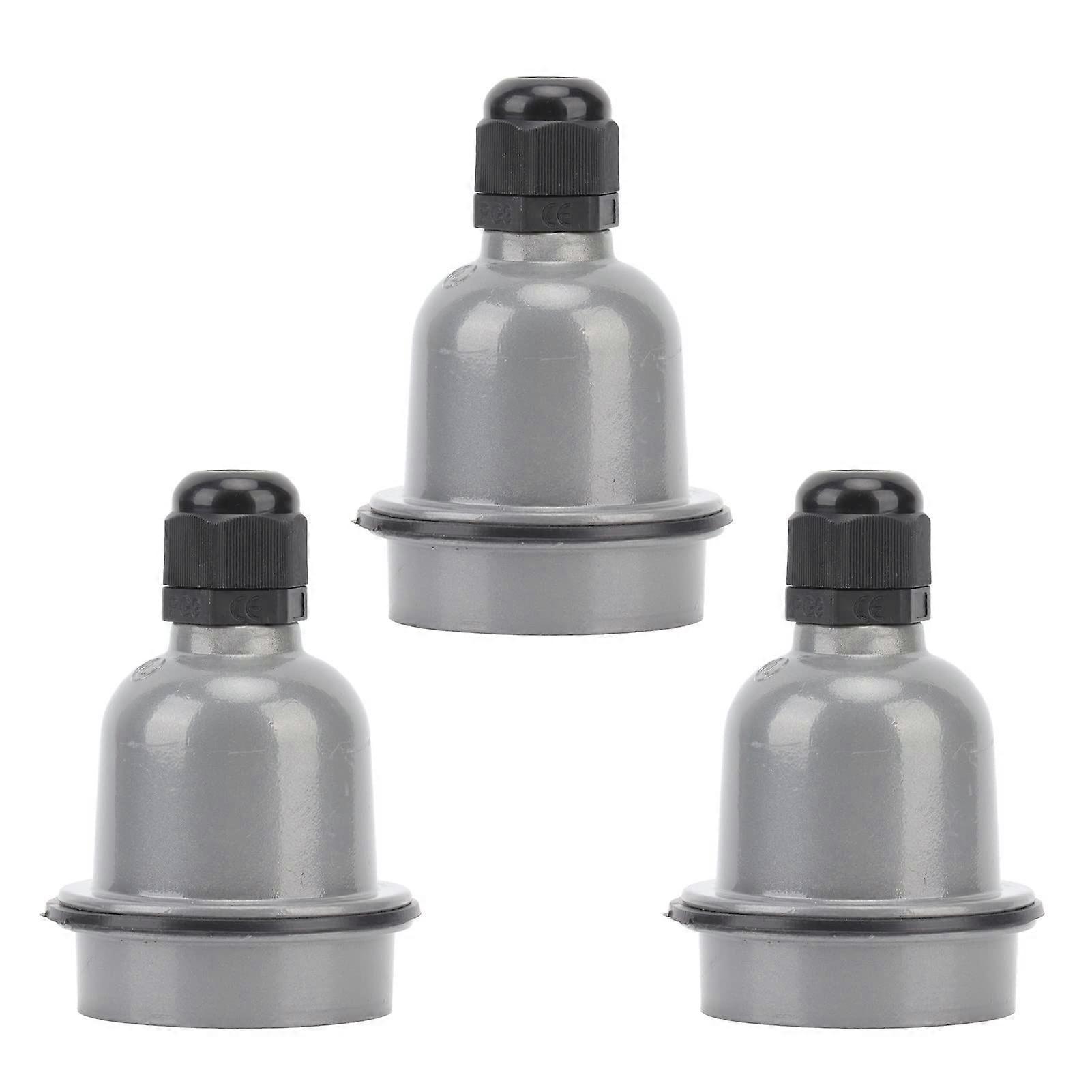 3PCS Rainproof E27 Heat Lamp Holder with HeatResistant Socket for Poultry Brooder and Piglet Heating