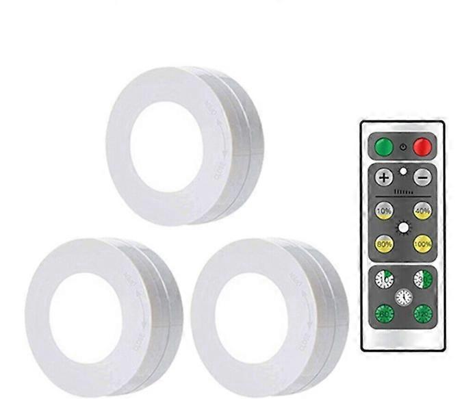 LED Cabinet Light with Remote Control Creative Dimming Timing Cabinet Light Wireless Remote Control Tap Light