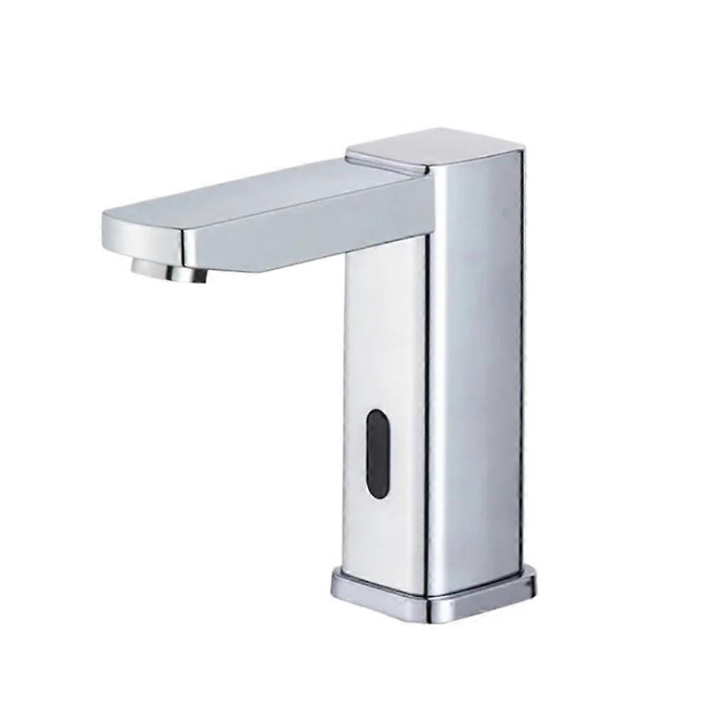 Sensor Faucet with Smart Infrared, Water Saving, Chrome Finish for Bathroom Sink Cold Water