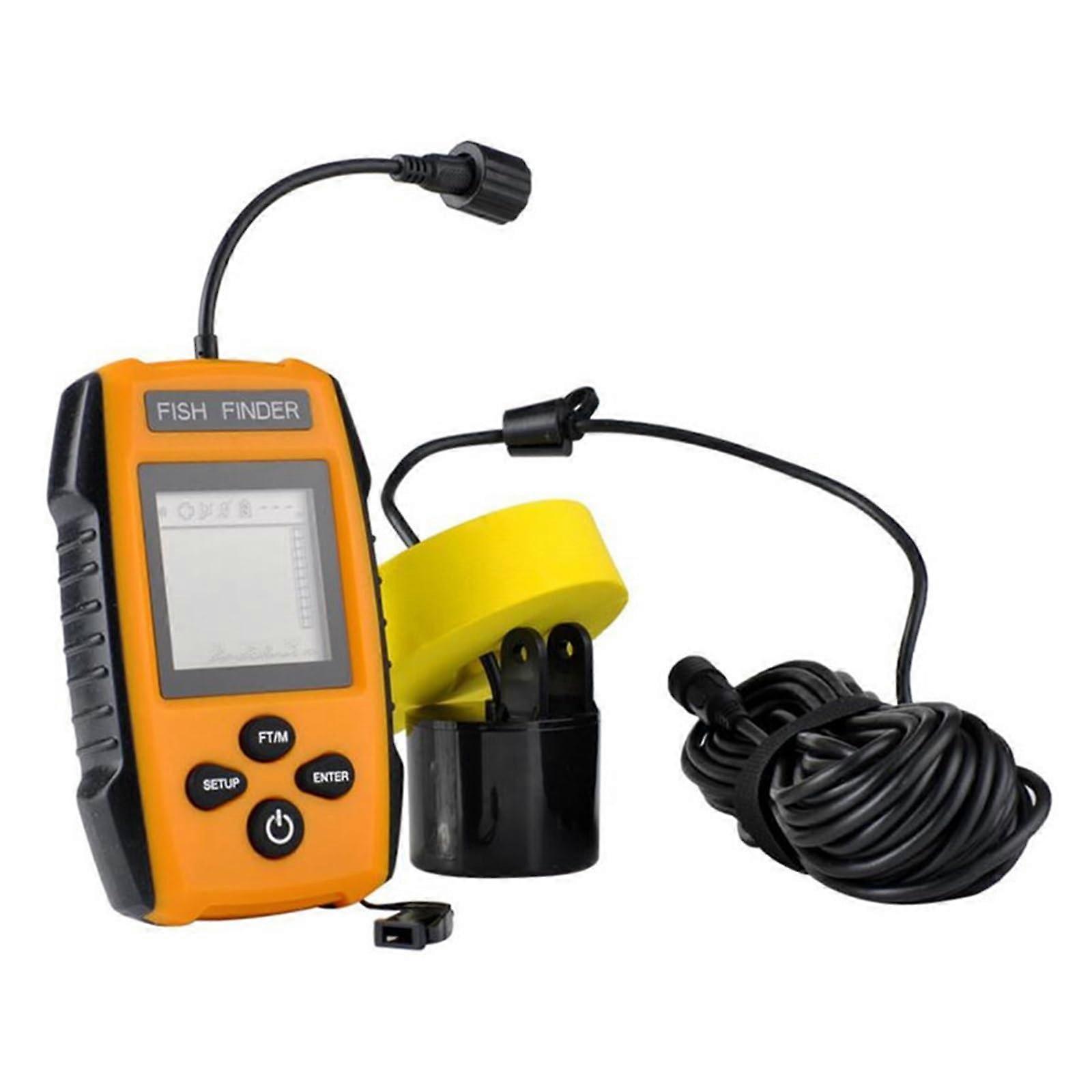 Fish Finder Portable LCD Display Wired Sonar Sensor Depth Locator Underwater Fish Finder Adjustable