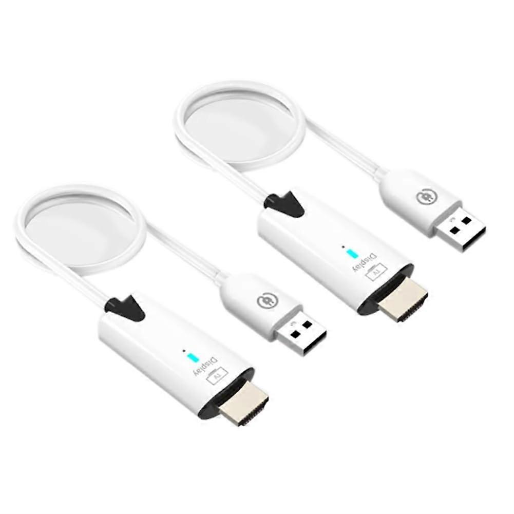 5G 30M Wireless Extender Cable Audio Video Transmitter And Receiver Display Adapter For Camera PC White Ref: 1357